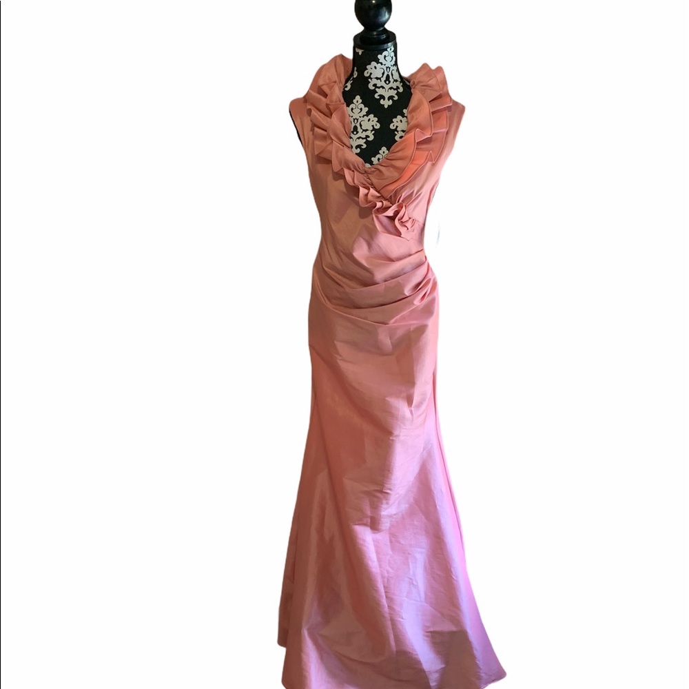 Full length gown by Jessica Howard.